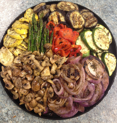 Grilled Vegetable Platter party platter at Deep Water Seafood
